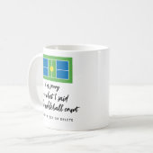 Funny Pickleball Spaß, Pickle Baller Geschenk nach Kaffeetasse (Vorderseite Links)