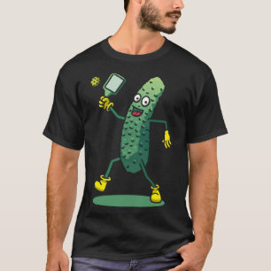 Funny Pickleball Spieler Coach Cucumber Prickled f T-Shirt