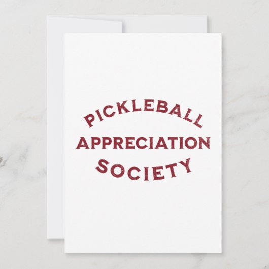 Funny Pickleball Sprichwort Einladung (Vorderseite)