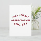 Funny Pickleball Sprichwort Einladung (Stehend Vorderseite)