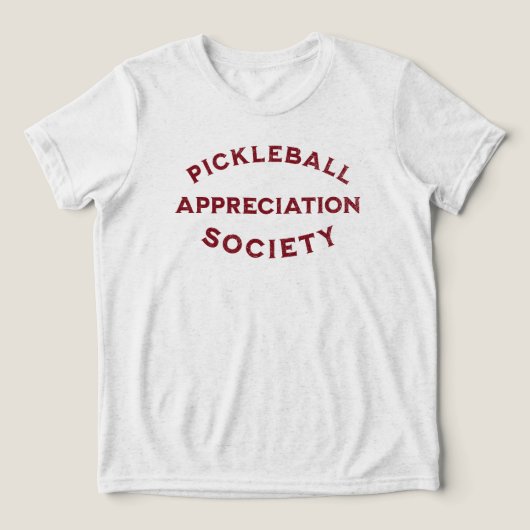 Funny Pickleball Sprichwort Tri-Blend Shirt (Design Vorderseite)
