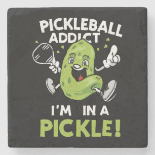 Funny-Pickleball Steinuntersetzer