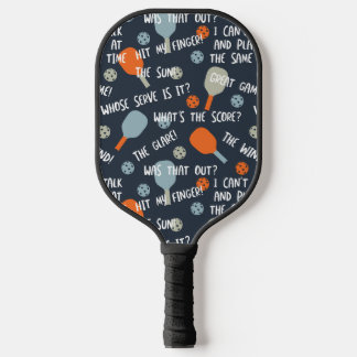 Funny Pickleball Talk Ausreden Blue Orange Schläger