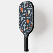 Funny Pickleball Talk Ausreden Blue Orange Schläger (Links)