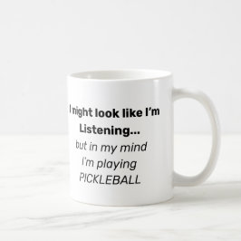 Funny Pickleball text Coffee Tasse von Deb Jeffrey
