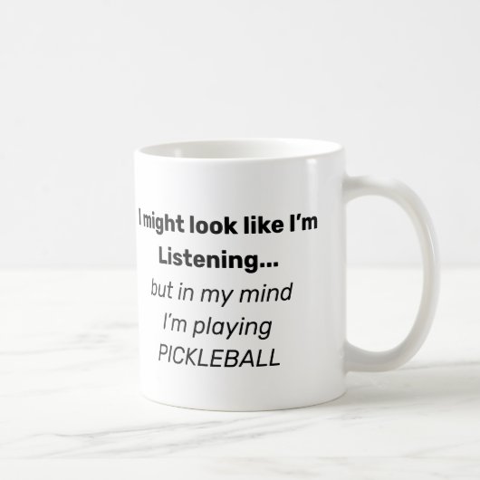 Funny Pickleball text Coffee Tasse von Deb Jeffrey (Rechts)