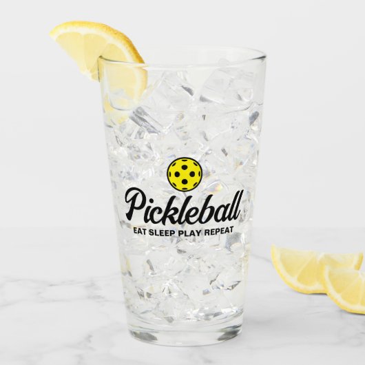 Funny pickleball trinken Glas Geschenk für Mama od (Vorderseite Ice)