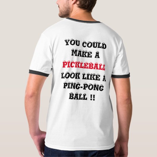 FUNNY PICKLEBALL TSHIRT LIEFERWAGEN LINES (Schwarz voll)