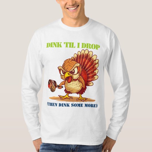 Funny pickleball Turkey (Erntedank)_ T-Shirt (Vorderseite)