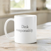 Funny Pickleball Typografie Einfach Minimalistisch Kaffeetasse