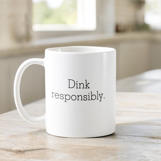 Funny Pickleball Typografie Einfach Minimalistisch Kaffeetasse