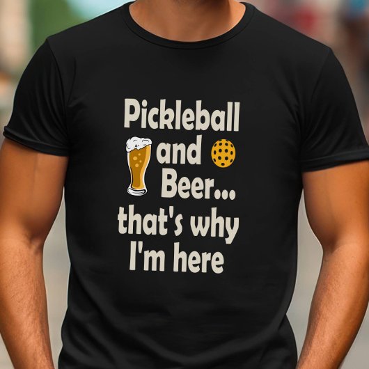 Funny Pickleball und Bier deshalb bin ich hier Tri-Blend Shirt