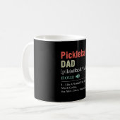 Funny Pickleball Vater Definition Vatertag Kaffeetasse (Vorderseite Links)