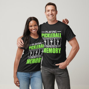 Funny Pickleball verbessert den Speicher T-Shirt