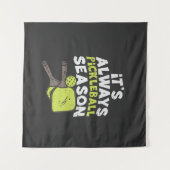 Funny Pickleball Wandteppich (Vorderseite (Horizontal))