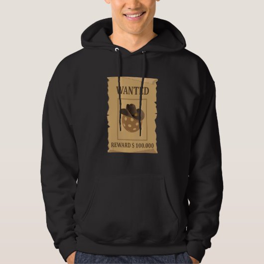 Funny Pickleball Wanted Poster Pickleball Lover Pl Hoodie (Vorderseite)
