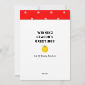 Funny Pickleball Weihnachtskarte Feiertagskarte (Rückseite)