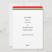 Funny Pickleball Weihnachtskarten Feiertagskarte (Rückseite)