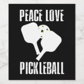 Funny Pickleball Weinetikett (Einzelnes Label)