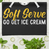 Funny Pickleball, wenn du einen weichen Serve Will Geschirrtuch (Gefaltet)