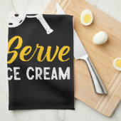 Funny Pickleball, wenn du einen weichen Serve Will Geschirrtuch (Viertel Falte)