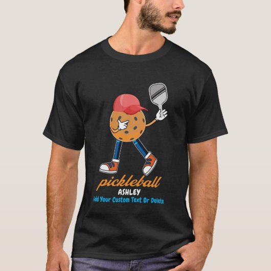 Funny Pickleball-Zeichen T-Shirt (Vorderseite)