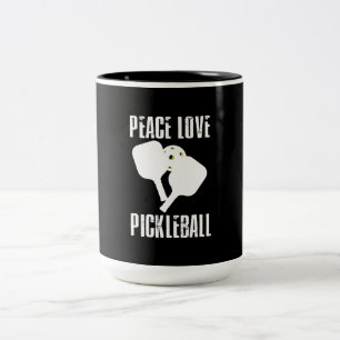 Funny Pickleball Zweifarbige Tasse
