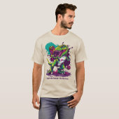 Funny Pickleballasaurus Rex T-Shirt (Vorne ganz)