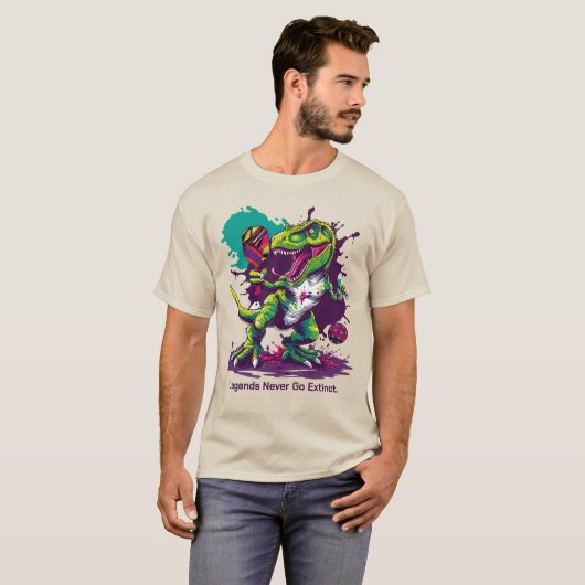 Funny Pickleballasaurus Rex T-Shirt (Vorne ganz)