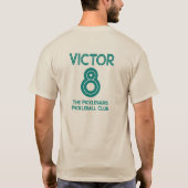 Funny Pickleballasaurus Rex T-Shirt (Rückseite)