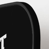 Funny Pickleblife Zitat Schwarz & Weiß Typ Pickleball Schläger (Linke Seite)