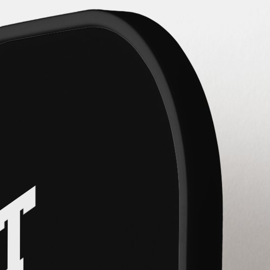 Funny Pickleblife Zitat Schwarz & Weiß Typ Pickleball Schläger (Linke Seite)