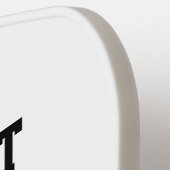 Funny Pickleblife Zitat Schwarz & Weiß Typ Pickleball Schläger (Linke Seite)