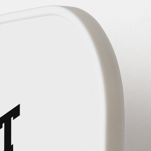 Funny Pickleblife Zitat Schwarz & Weiß Typ Pickleball Schläger (Linke Seite)