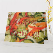 Funny Pickled Birthday Card Karte (Gelbe Blume)