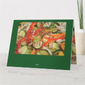 Funny Pickled Birthday Card Karte (Rückseite)