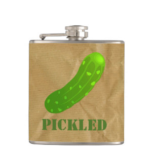 Funny Pickled Flask Flachmann
