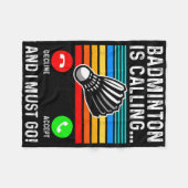 Funny Picklell Dminton Shuttle Fleecedecke (Vorderseite (Horizontal))