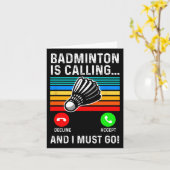 Funny Picklell Dminton Shuttle Karte (Gelbe Blume)