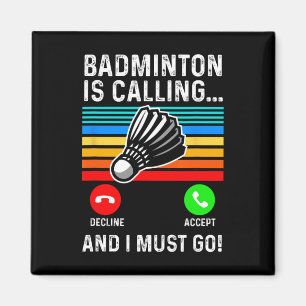 Funny Picklell Dminton Shuttle Magnet