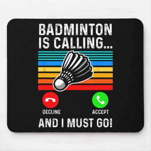 Funny Picklell Dminton Shuttle Mousepad (Vorne)