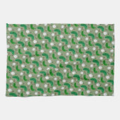 Funny Pickles Gherkins und Zwiebelmuster Geschirrtuch (Horizontal)