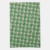 Funny Pickles Gherkins und Zwiebelmuster Geschirrtuch (Vertikal)
