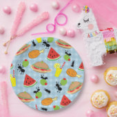 Funny Picnic Food Pappteller (Party)