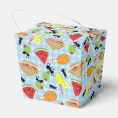 Funny Picnic Food Pattern Geschenkschachtel (Rückseite)