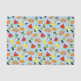 Funny Picnic Food Pattern Seidenpapier
