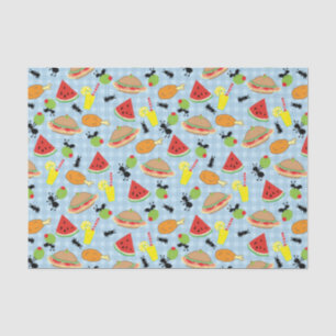 Funny Picnic Food Pattern Seidenpapier