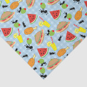 Funny Picnic Food Pattern Seidenpapier (Ausschnitt)
