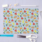 Funny Picnic Food Pattern Seidenpapier (Handwerk)
