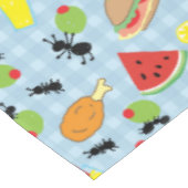 Funny Picnic Food Pattern Tischdecke (Schrägansicht)